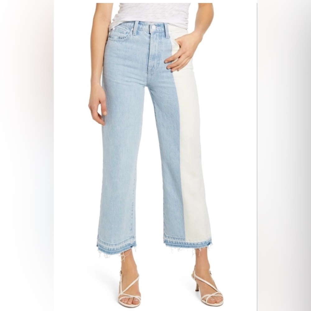 7 For All Mankind | Alexa High-Rise Straight Cropped Jean | Mulholland Drive